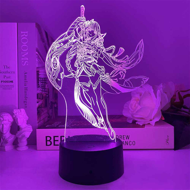 Genshin Impact Barbara Jogo 3d Anime Illusion Night Light For Kid Bedroom  Decor Night Light Friend Birthday Gift Led Lamp Genshin Impact Barbara-16 Co