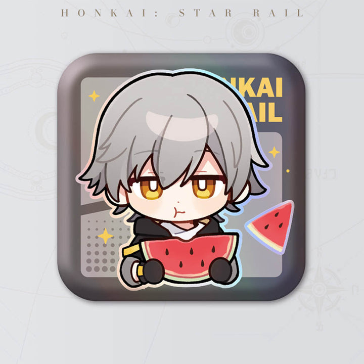 Honkai Star Rail Square Cartoon Badges