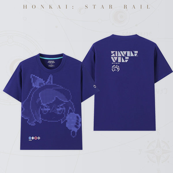 【HSR】Silver Wolf Impression Purple Printed T-shirt