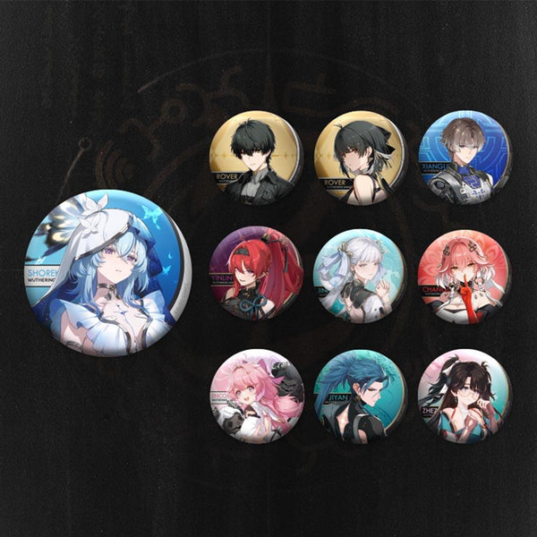 【 WuWa 】Resonator Theme Reflective Tinplate Badge