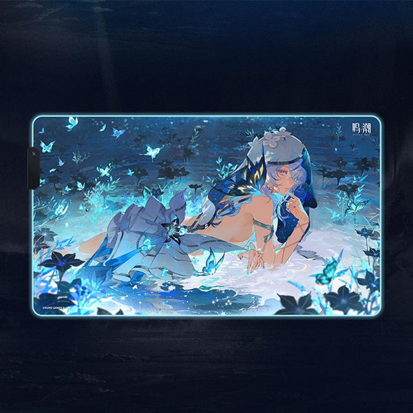 【 WuWa 】Resonator Themed The Shorekeeper RGB Glowing Mouse Pad