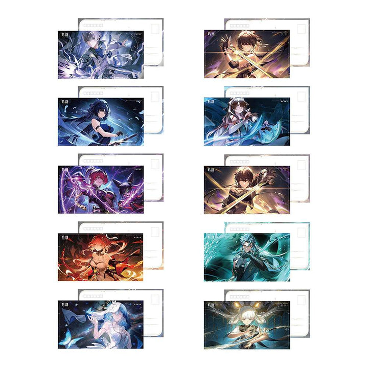 WuWa Resonator Theme Illustration Postcard Set