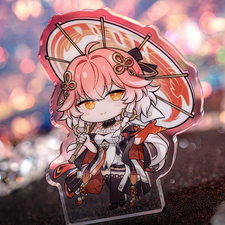 WuWa Resonator Theme Tracking Colored Window Chibi Acrylic Stand