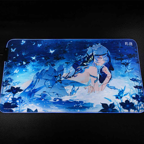 【 WuWa 】Resonator Themed The Shorekeeper RGB Glowing Mouse Pad