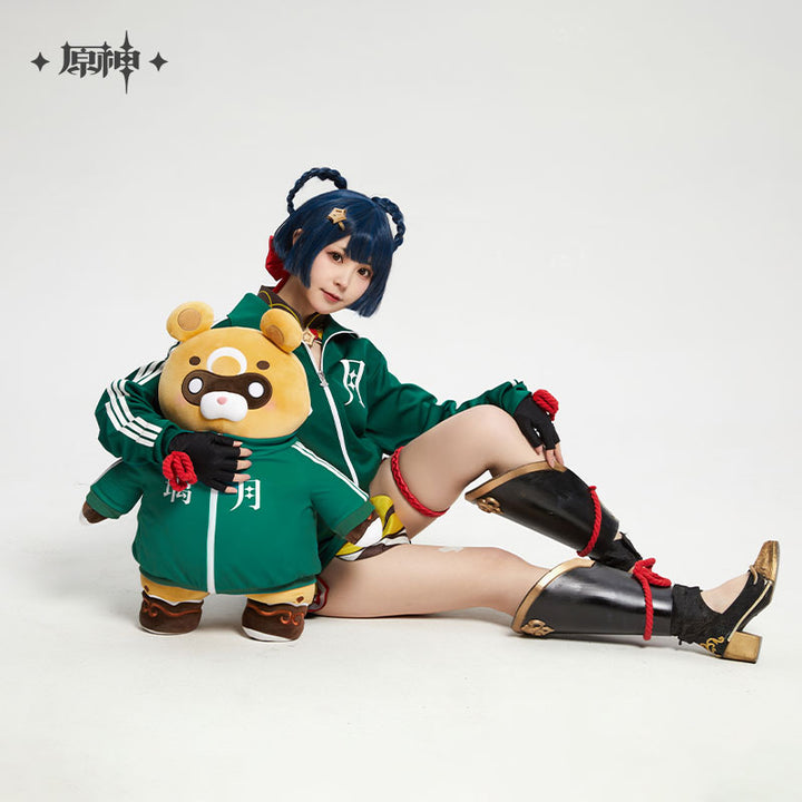 Genshin Impact Official Standing Guoba With Clothing Plushie