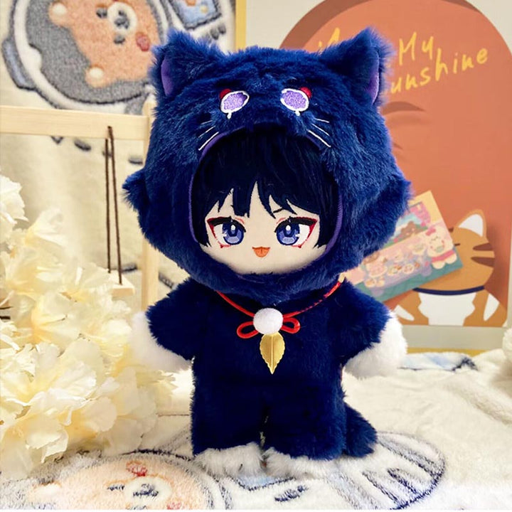Genshin Scaramouche Plush Doll Cat Clothes