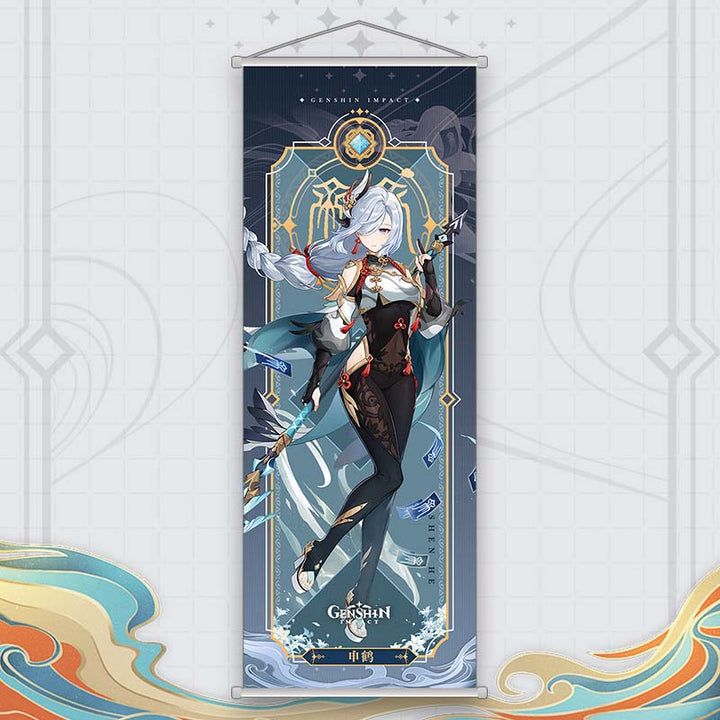 Genshin Impact Wall Scroll Poster Hanging Picture