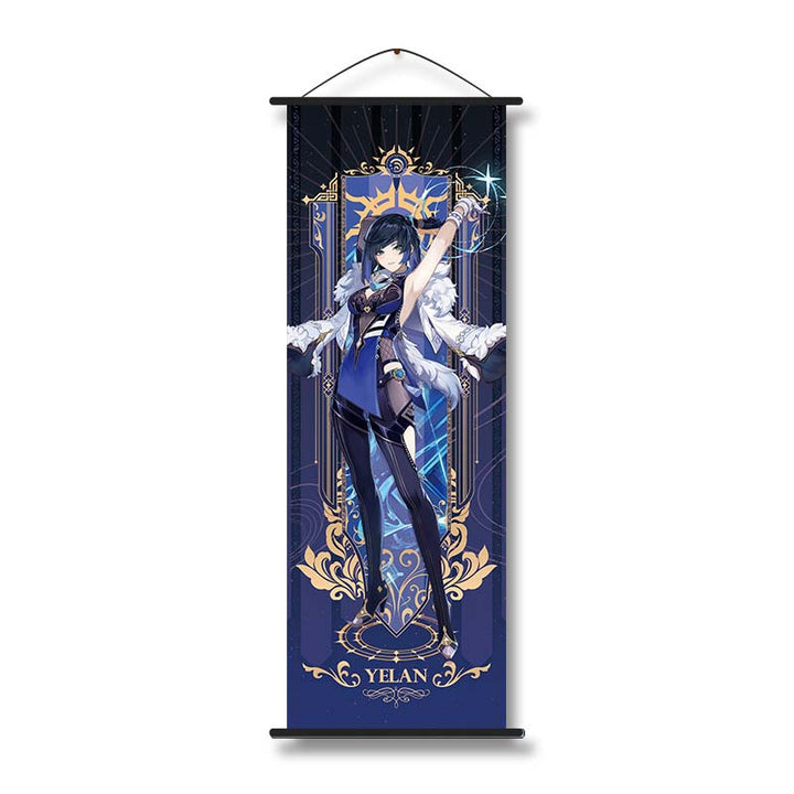 Genshin Impact Wall Scroll Poster Hanging Picture